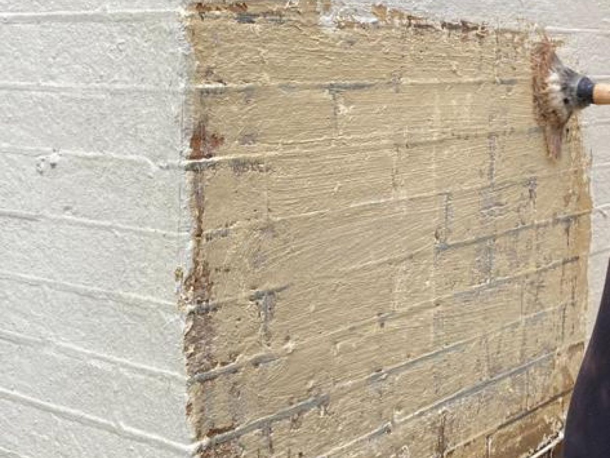 Paint softer being applied